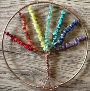 Arbre de vie aux 7 couleurs des chakras