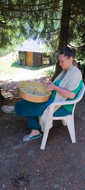 Le tissage Tissage du tambour chamanique